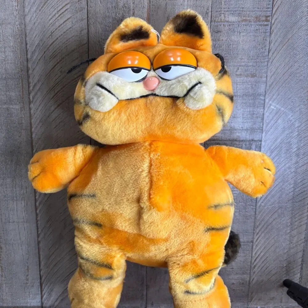 Garfield 1978-1981 Fun Farm Plush Toy 11” Sitting Vintage Stuffed Soft Toy